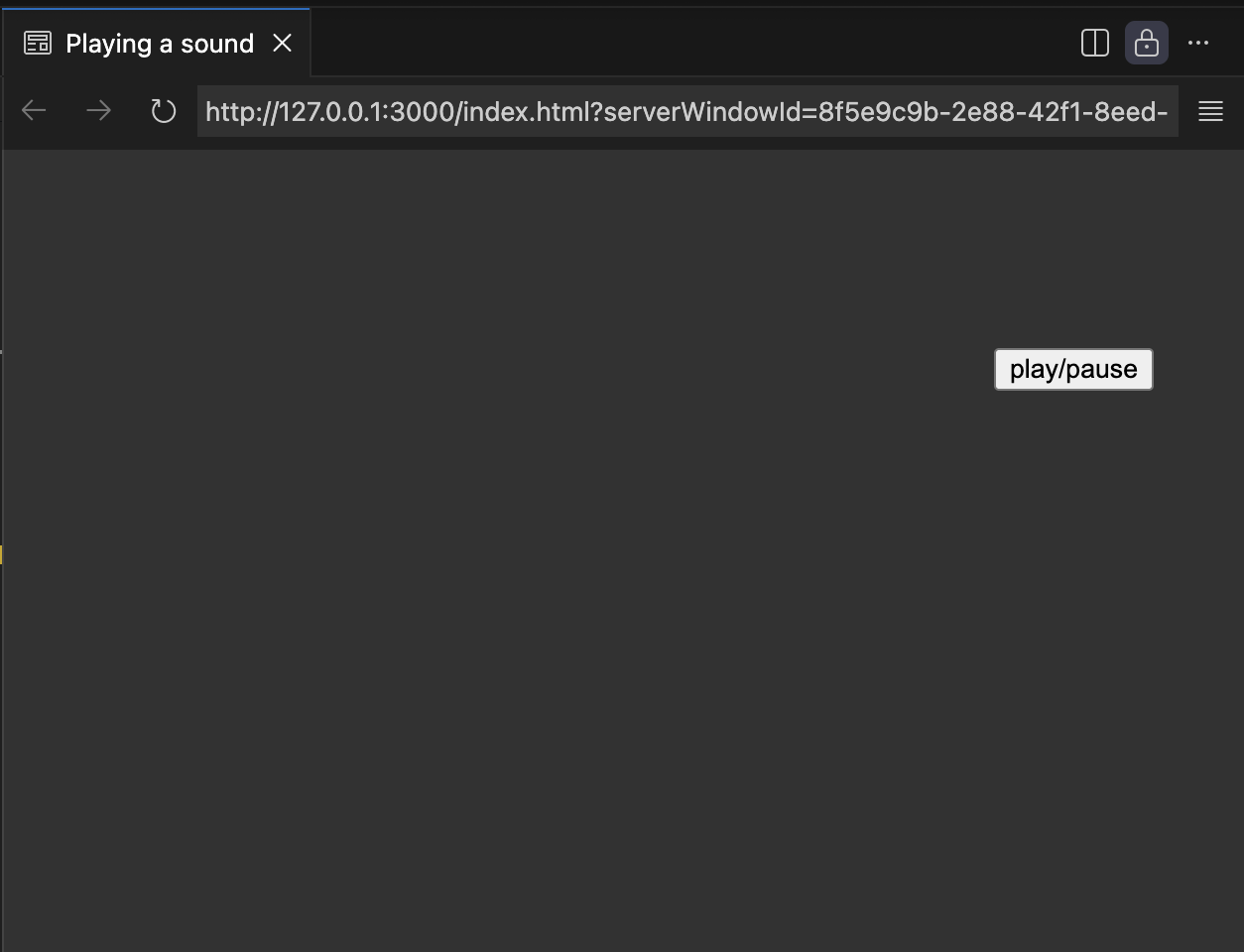 The play/pause button is moved and the white box removed